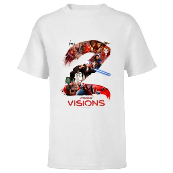 Star Wars Visions Volume 2 Official Poster Art - Short Sleeve T-Shirt for Kids - Customized-White