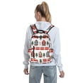 thumbnail image 7 of Defioc Christmas Houses Pattern Travel Laptop Backpack,Lightweight Backpack Travel Hiking Daypack Backpack Work Bag for Men Women, 7 of 7