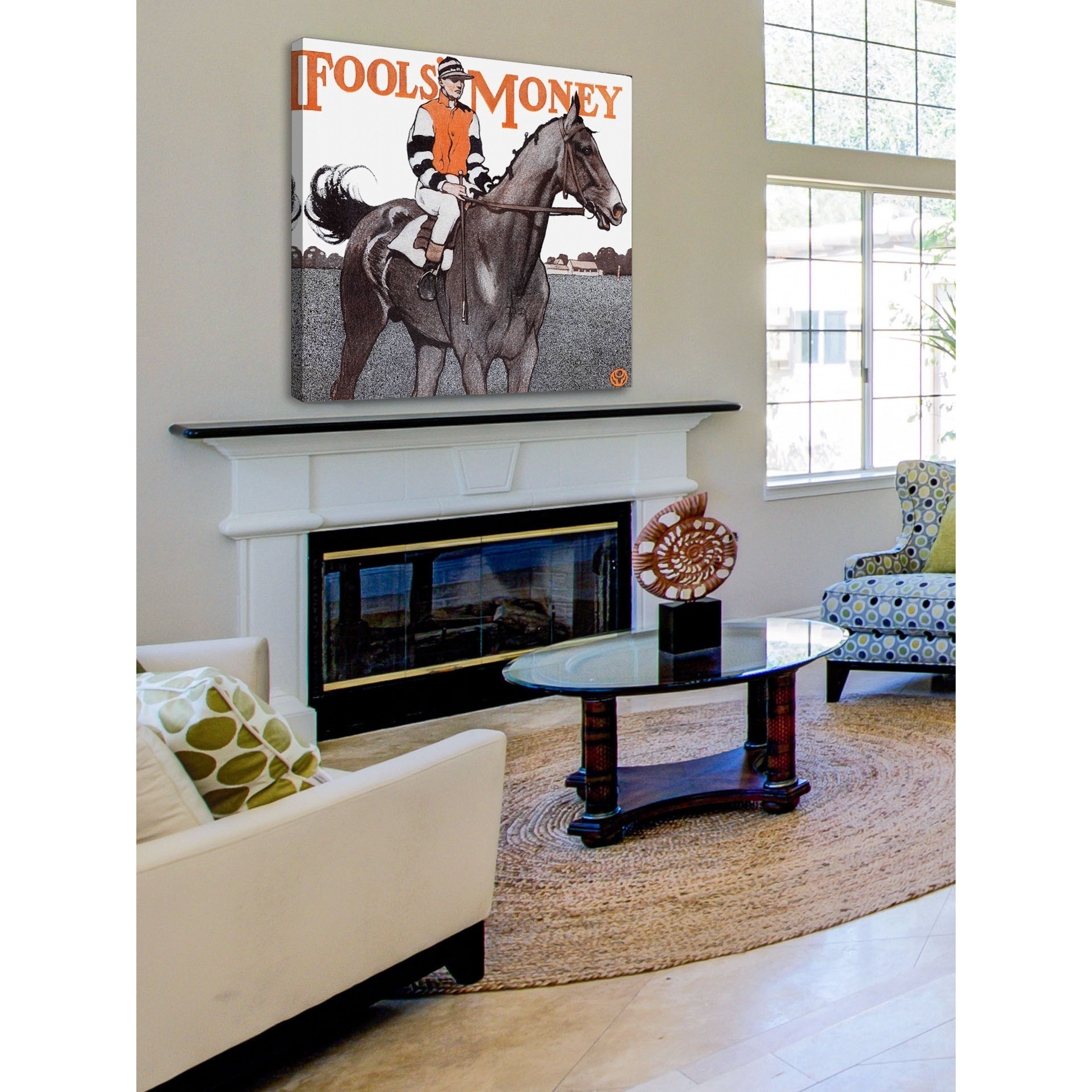 Marmont Hill Fools Money by Edward Penfield Painting Print on Canvas