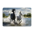 thumbnail image 2 of Fmbmuo Horse Print Entryway Rug Rectangle Multicolor Waterproof indoor/Outdoor Decorations, Absorbent Non-Slip Modern Floor Mats 16 x 24 inch, 2 of 5