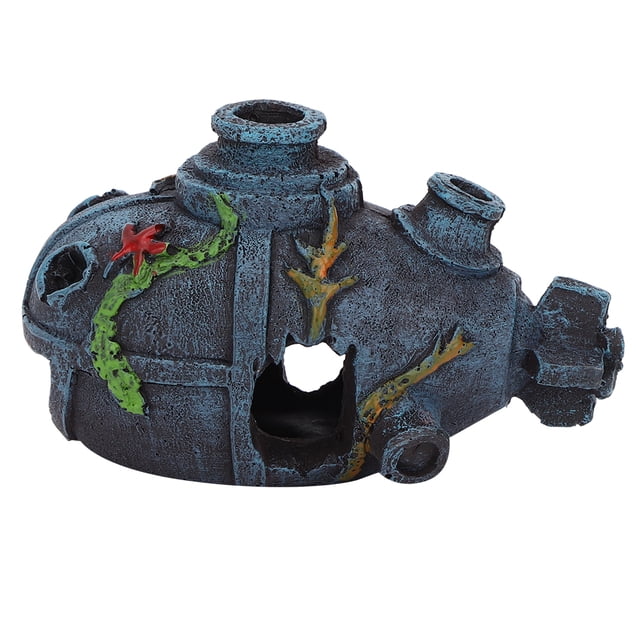 Resin Shipwreck, Artificial Aquarium Sunk Ship, Simulation For Aquarium