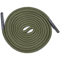 Round Paracord Shoe Laces (1 Pair) - Handmade In the USA - Moss - 56 Inch