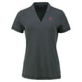 thumbnail image 2 of Women's Cutter & Buck Heather Black Rutgers Scarlet Knights  Forge Heathered Stretch Blade Top, 2 of 3