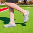 thumbnail image 3 of BNRSHOE Mens Clogs Slip-on Garden Shoes Comfortable Sandals Lightweight Slippers Beach Shoes Light Gray, 3 of 7