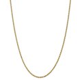 thumbnail image 1 of Leslie's 14K 2.5mm Diamond-Cut Lightweight Rope Chain (Weight: 7.35 Grams, Length: 20 Inches), 1 of 4