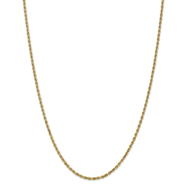 Leslie's 14K 2.5mm Diamond-Cut Lightweight Rope Chain (Weight: 7.35 Grams, Length: 20 Inches)