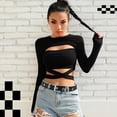 thumbnail image 2 of Women Punk Rock Belt for Jeans Dresses Grommet Waist Belt with Chain Hip-hop Style, 2 of 6