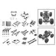 thumbnail image 6 of Almencla RC Car Upgrade Parts Set Front Rear Shock Mounts Spare Parts RC Front Rear Swing Arm for 1/16 Short Course Drifting Car 16209 titanium, 6 of 8