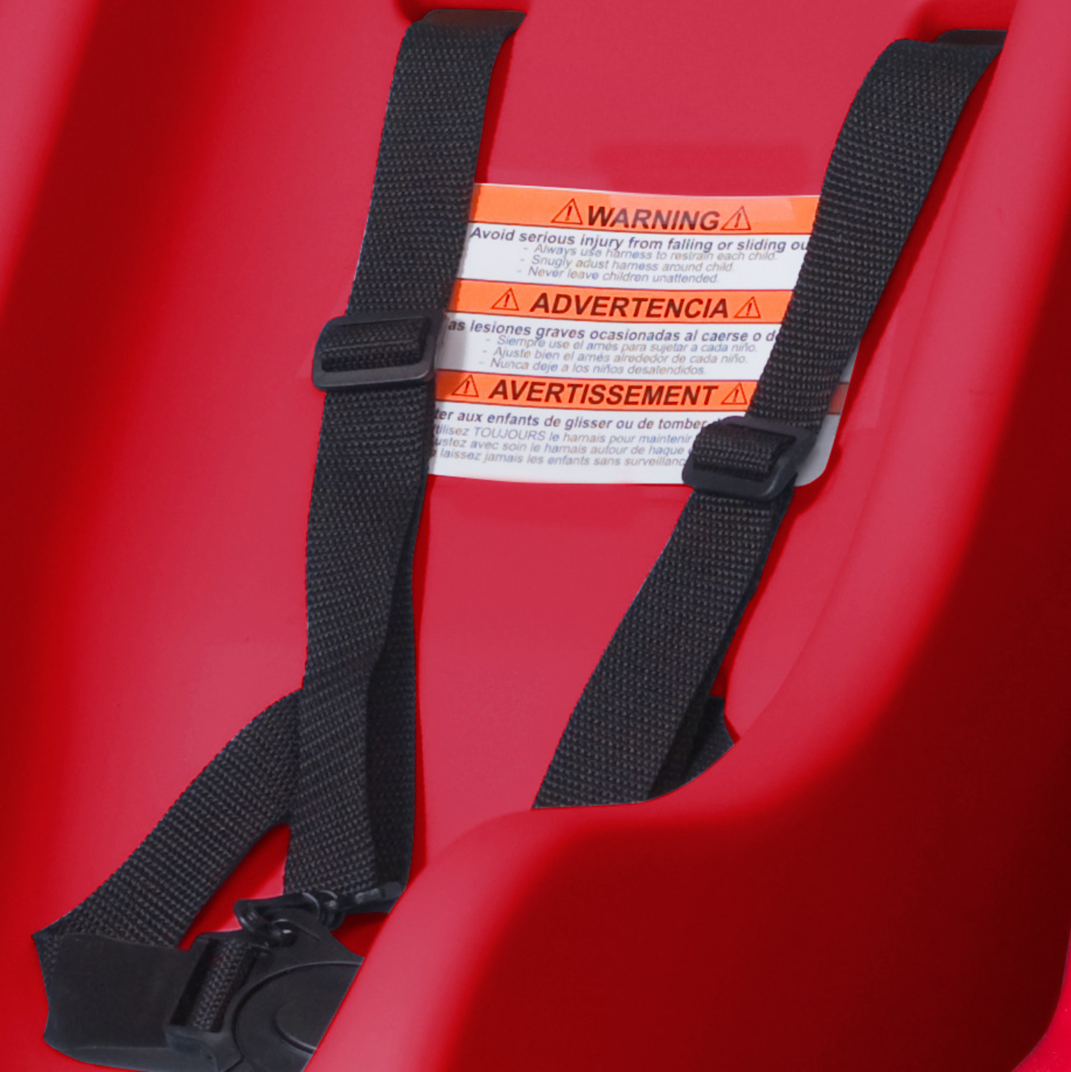 Foundations Gaggle Parade Infant Seat, 5-Point Safety Harness, Soft Contoured Insert, Red
