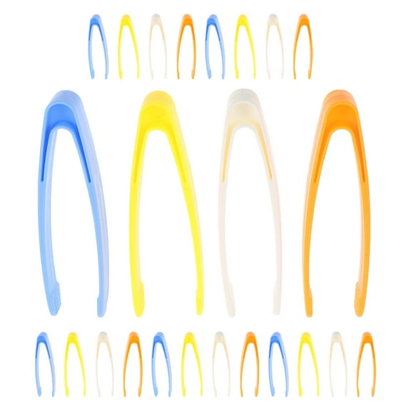Tineasur 24pcs Tweezers For Kids Outdoor Adventures Plastic Tongs For Fine
