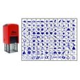 thumbnail image 2 of Choose Your Personalized Icon Rubber Stamp Self Inking SHINY 20 mm Mini Stamper - Blue Ink, 2 of 5