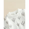 thumbnail image 5 of TSEXIEFOOFU 2 Pieces Baby Boy Cactus Print Round Neck Long Sleeve Tops+ Long Pants Set, 5 of 9