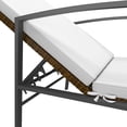 thumbnail image 5 of vidaXL Sun Loungers 2 pcs with Table Poly Rattan Brown, 5 of 5