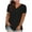 Black, variant on AherBiu Short Sleeve Tops for Women V Neck Summer Basic Top Tees Comfy Stretch Plain Tshirt Solid Color