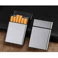 thumbnail image 2 of Leather Cigarette Case Cigarette Tobacco Cigar Case Holder 20 Loaded Tobacco Storage Box, 2 of 6