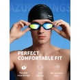 thumbnail image 2 of Gafas de natación y gorro de natación AzureWings 7 en 1 para hombre y mujer, 2 of 8