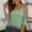 Army Green, variant on Women's Cold Shoulder Cage-Sleeve Top, Three-Quarter Sleeve, Solid Color, Casual Knit Fabric with Cutout Detail, Everyday Fashion Blouse Black S