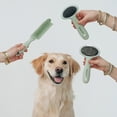 thumbnail image 4 of Dexypaws: Slicker Brush - Medium - Sage Green, Dog & Cat Grooming Tool, Stainless Steel Teeth, Remove Fur-Tangles-Dirt, Coat Maintenance, 7 x 4.1", 4 of 11