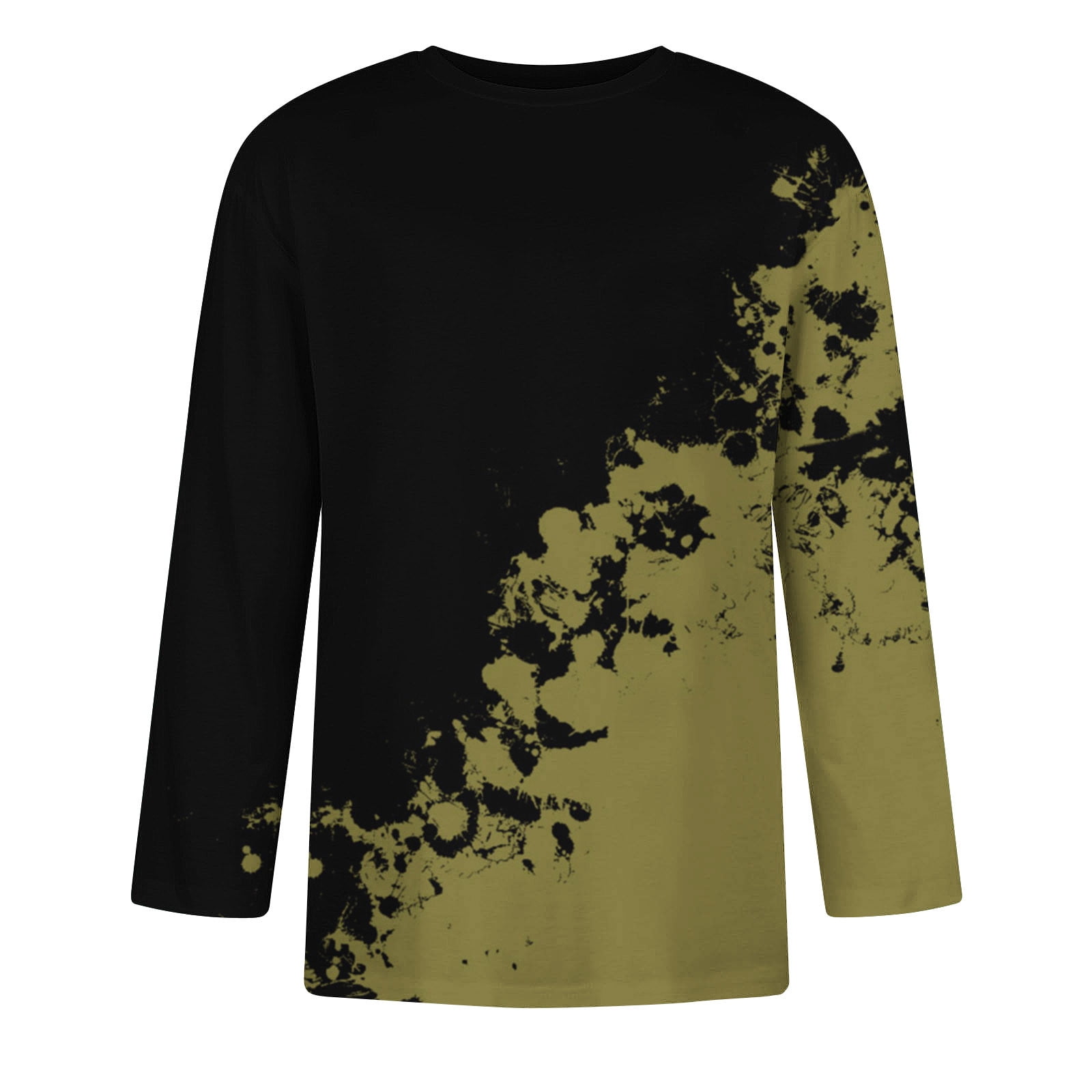 Wancir Tie Dye Shirts Gradient Tshirt Mens 3/4 Length Tshirts Jersey Baseball Tshirts Crew Neck Casual Soft Regular Fit Tees