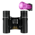 thumbnail image 2 of 500*25 Miralejos De Binoculares Prismaticos Vision Nocturna BELUG  pelicula violeta, 2 of 4