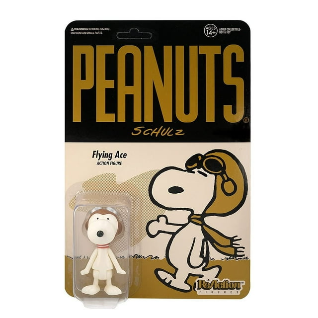 Super7 Peanuts Snoopy Flying Ace 3.75 en figura de reacción