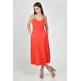 thumbnail image 1 of Vestido midi con botones y lazo Roman Fashion /Juvenil, 61436 (Rojo) rojo G, 1 of 6
