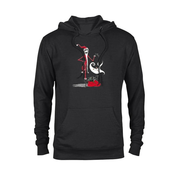 Disney Nightmare Before Christmas Holiday Jack & Zero - Pullover Hoodie for Adults - Customized-Black