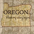 thumbnail image 2 of Carlson, Tina 12x12 White Modern Wood Framed Museum Art Print Titled - Story Oregon, 2 of 4