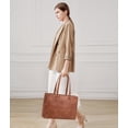 thumbnail image 2 of Bolsa para portátil LOVEVOOK para mujer, 15.6 pulgadas, piel impermeable, marrón, 2 of 7