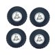thumbnail image 3 of Juego de 4 ruedas y neumáticos para coche RC con esponja interior, actualización para MN82 D90 D91 Plata, 3 of 9
