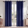 thumbnail image 1 of Blackout Blackout Cortinas, Juego de Cortinas de 2 Piezas para Recámara y Sala de Estar 42x84 Pulgadas, Cortinas Térmicas Aislantes Que Oscurecen la Habitación con Ojales, Reducción de Ruido y Bloque, 1 of 7