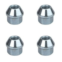 (4 Pack) Tusk Factory Style Tapered Chrome Lug Nut 10mm x 1.25mm Thread Pitch w/ 17mm Head for CFMOTO CFORCE 1000 Touring 2025