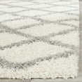 thumbnail image 6 of SAFAVIEH Dallas Jerrie Geometric Shag Area Rug, Ivory/Grey, 11' x 15', 6 of 8