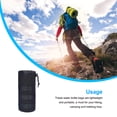 thumbnail image 1 of Water Bottle Bag Portable Backpack Pouch Sport Mesh Water Bottle Pouch Hole Bottom Drawstring Kettle Holder Carrier Travelling Cover Protector Black, 1 of 8