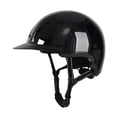 thumbnail image 2 of Casco ecuestre Casco de equitación Ajustable Versátil Arranque de verano Sombrero ecuestre , S Bright Black S Negro brillante, 2 of 8