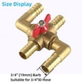 4Way Integrated Car Heating Water Manual Control Solid Brass Car