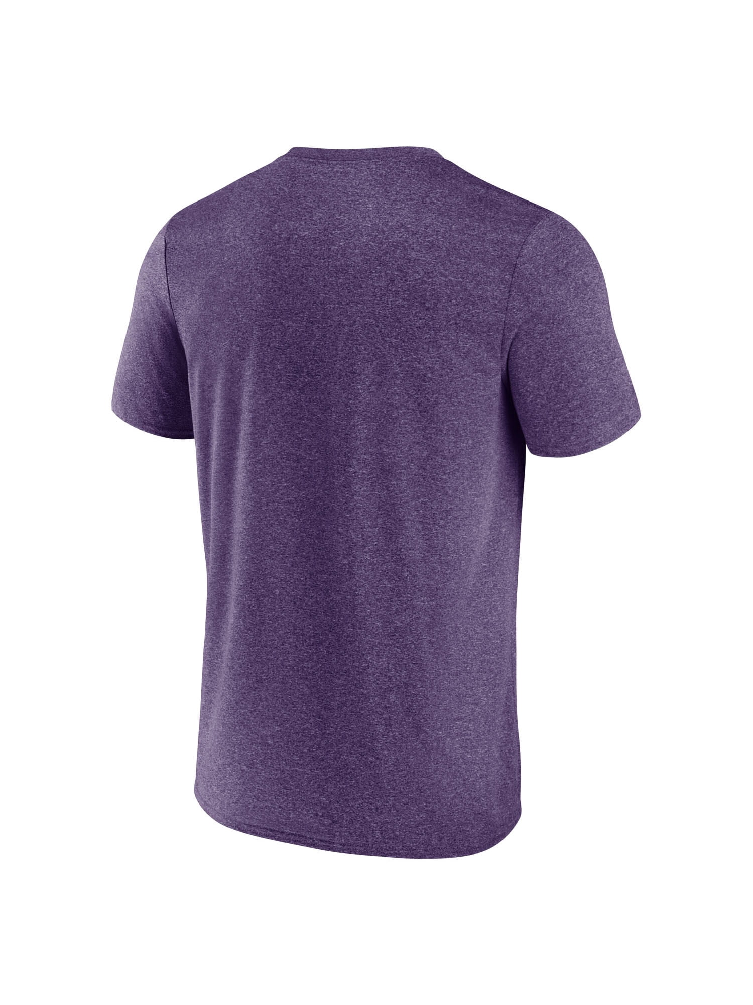 NCAA Louisiana State Tigers Men's Heather Purple Synthetic Short Sleeve T Shirt