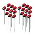 thumbnail image 1 of CSChome Decorative Garden Stakes 20 Pcs Garden Ladybugs Decorations - Vibrant Striped Fake Ladybugs, Easy to Install for Flower Pot, Yard, Lawn, Balcony, 1 of 6