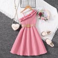thumbnail image 2 of 2025 Robes Filles Robe Enfants Printemps Été Hiver Robe Bretelles Volants Couleur Unie Chandails Princesse Filles Robe Décontractée Robe Salopette Florale Filles avec, 2 of 6