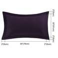 thumbnail image 6 of REGALWOVEN 2 Packs Pillowcases Soft 1800 Microfiber Pillow Shams with No Zipper, Queen Purple, 6 of 7