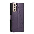 thumbnail image 4 of Nalacover Case for Samsung Galaxy S21 - Card Holder PU Leather Flip Wallet Cover with Magnetic Clasp Stand Hand Strap, Soft TPU Inner Shockproof Anti-Scratches Case for Galaxy S21, Purple, 4 of 10