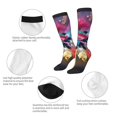 thumbnail image 3 of Goofa Trolls Band Together Pattern Adult Stockings, Color-Block Knee High Socks, Comfortable and Breathable, Soft and Stretchable, Sports, and Decoration, 3 of 6