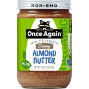 Once Again Organic Unsweetened & Roasted Creamy Almond Butter 16 oz