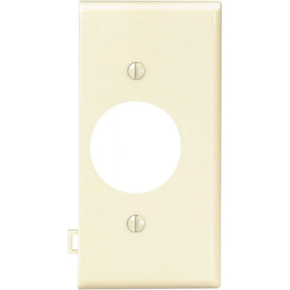 Leviton PSE7-I Ivory Single 1.406" Receptacle Sectional End Wall Plate