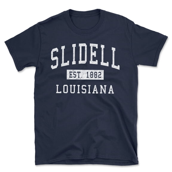 Slidell Louisiana Classic Established Men's Cotton T-Shirt