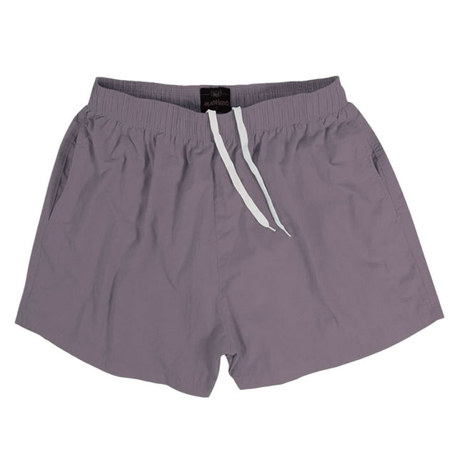 Ramiter Swimming Suits for Men Men's Swim Trunks Quick Dry Beach Shorts with Compression Liner Swimming Shorts Grey,M