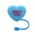 thumbnail image 2 of 1Pc Valentines Heart Straw Topper Stanley Heart Straw Cover for Valentines Day Stanley 6-8mm Straw Silicone Straw Covers Cap for Stanley Cup Accessories Watter Bottle Protector Lid, 2 of 9