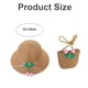 thumbnail image 2 of Conjunto de sombrero y bolso de paja para niñas, sombreros de fiesta de té para niñas, bolsos, gorras de vestir, bolsas, regalo para cumpleaños, verano, viajes en la playa, 2 of 5