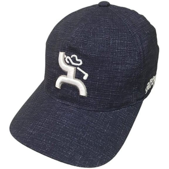 HOOEY Brand Mens Reflect Flexfit Baseball Cap Hat, Navy (Small / Medium)