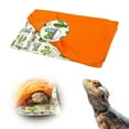 thumbnail image 2 of de dormir de con almohada y manta, accesorio para hábitat de , mascota pequeña, refugio de , cama cálida - Beige y naranja Colco Cama para dormir de reptil, 2 of 6
